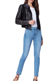 Silvie Leather & Suede Moto Jacket