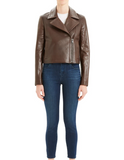 Slim Leather Moto Jacket