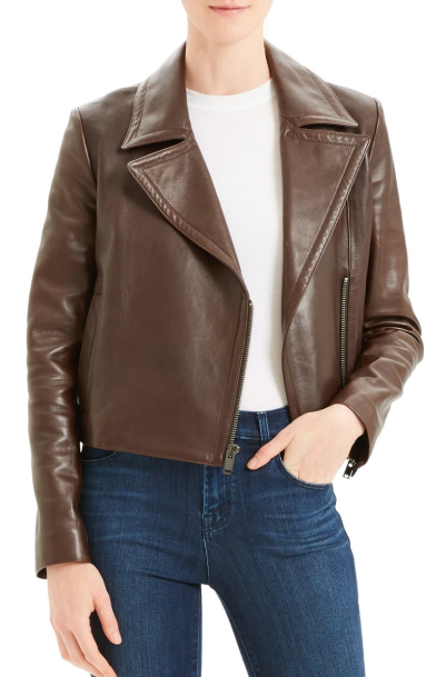 Slim Leather Moto Jacket