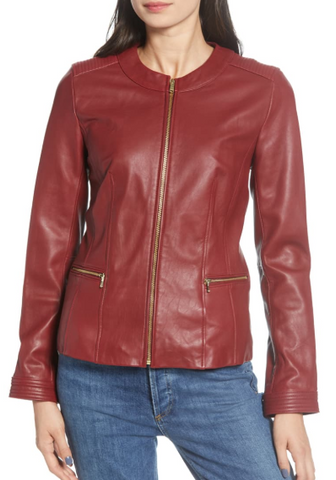 Smooth Lambskin Leather Jacket