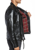 Waxy Cowhide Leather Motorcycle Jacket