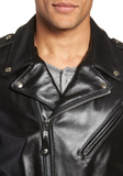 Waxy Cowhide Leather Motorcycle Jacket