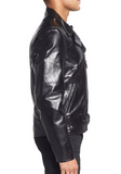 Waxy Cowhide Leather Motorcycle Jacket
