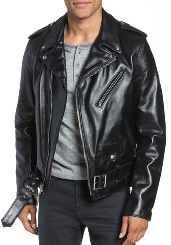 Waxy Cowhide Leather Motorcycle Jacket