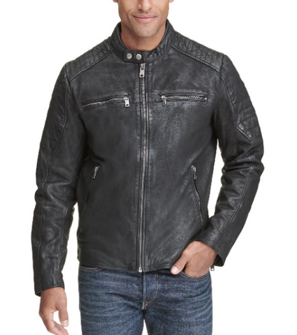Zander Leather Moto Jacket