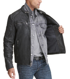 Zander Leather Moto Jacket