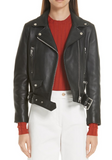 Mock Core Leather Moto Jacket