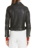 Mock Core Leather Moto Jacket