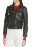 Mock Core Leather Moto Jacket