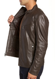 Quilted Leather Moto Jacket